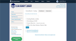 Desktop Screenshot of library.ccsu.edu