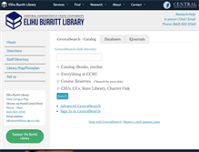 Tablet Screenshot of library.ccsu.edu
